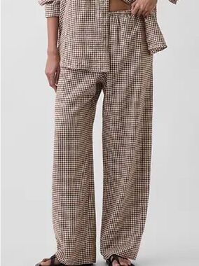 LINEN - BLEND | wide leg pants